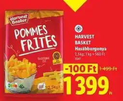 Lidl HARVEST BASKET Hasábburgonya ajánlat