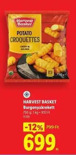 Lidl Harvest Basket Burgonyakrokett ajánlat