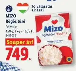 Lidl MIZO Rögös túró ajánlat