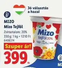 Lidl MIZO Mizo Tejföl ajánlat