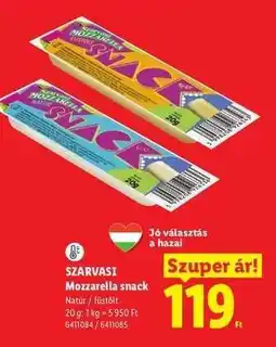 Lidl SZARVASI Mozzarella snack ajánlat