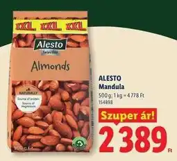 Lidl ALESTO Mandula ajánlat