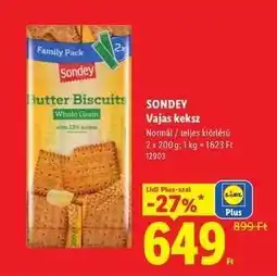 Lidl Sondey Vajas keksz ajánlat