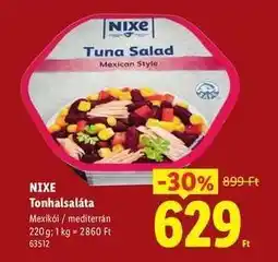 Lidl NIXE Tonhalsaláta ajánlat