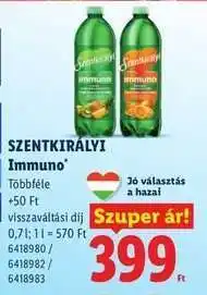 Lidl SZENTKIRÁLYI IMMUNO ajánlat