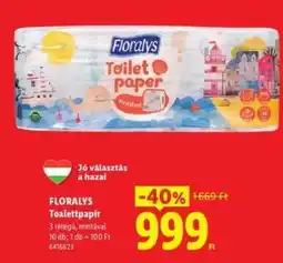 Lidl FLORALYS Toalettpapír ajánlat