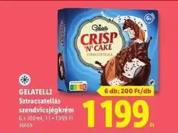 Lidl GELATELLI Sztracsatellás szendvicsjégkrém ajánlat