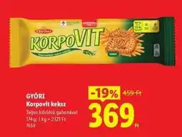 Lidl GYŐRI Korpovit keksz ajánlat