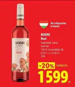 Lidl BODRI Rozi ajánlat