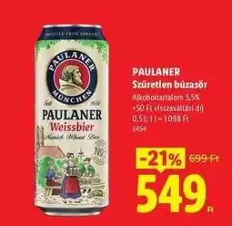 Lidl PAULANER ajánlat