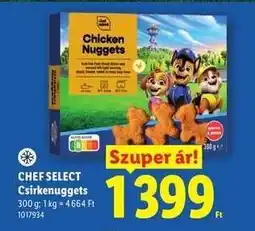 Lidl Chef Select Csirkenuggets ajánlat