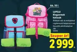 Lidl LUPILU Kisgyermek hátizsák ajánlat