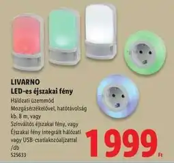 Lidl Livarno LED-es éjszakai fény ajánlat