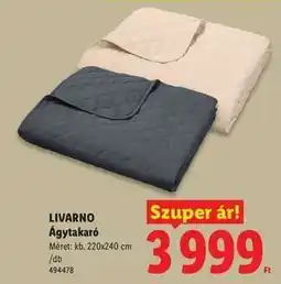Lidl Livarno Ágytakaró ajánlat