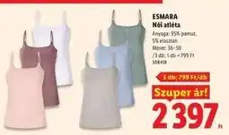 Lidl ESMARA Női atléta ajánlat