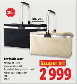 Lidl BEVÁSÁRLÓKOSÁR ajánlat