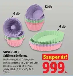 Lidl SILVERCREST Szilikon sütőforma ajánlat