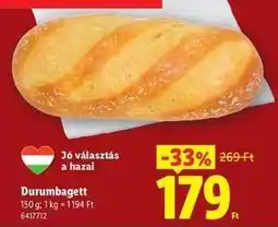 Lidl Durumbagett ajánlat