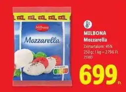 Lidl MILBONA Mozzarella ajánlat