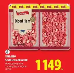 Lidl DULANO Sertéscombkockák ajánlat