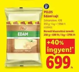 Lidl PILOS Edámi sajt ajánlat