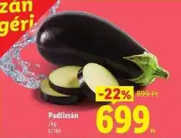 Lidl Padlizsán ajánlat