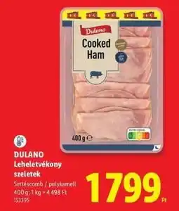 Lidl DULANO Leheletvékony szeletek ajánlat
