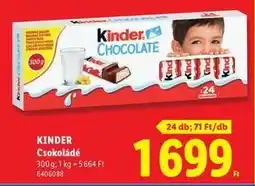 Lidl Kinder ajánlat