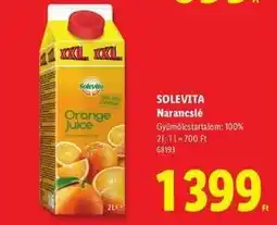 Lidl SOLEVITA Narancslé ajánlat