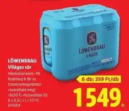 Lidl LÖWENBRAU ajánlat