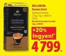 Lidl Bellarom Szemes kávé ajánlat
