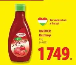 Lidl UNIVER Ketchup ajánlat
