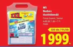 Lidl W5 Nedves tisztítókendő ajánlat