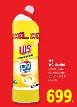 Lidl W5 WC-tisztító ajánlat