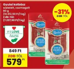 Interspar Gyulai kolbász ajánlat