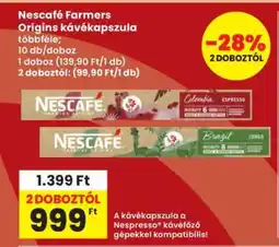 Interspar Nescafé Farmers Origins kávékapszula ajánlat