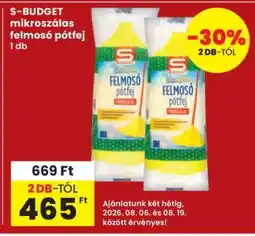 Interspar S-BUDGET mikroszálas felmosó pótfelj ajánlat