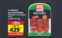Interspar S-BUDGET parasztkolbász ajánlat