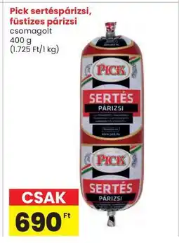 Interspar Pick sertéspárizsi, füstízes párizsi ajánlat