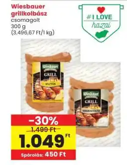 Interspar Wiesbauer Grillkolbász ajánlat