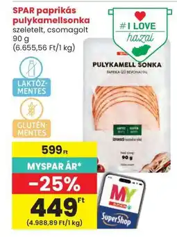 Interspar SPAR paprikás pulykamellsonka ajánlat