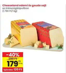 Interspar Cheeseland edami és gouda sajt ajánlat
