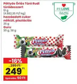 Interspar Pöttyös Óriás Túró Rudi túródesszert ajánlat