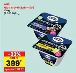 Interspar Milli High Protein krémtúró ajánlat