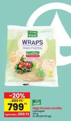 Interspar High Protein tortilla ajánlat