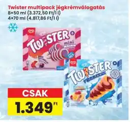 Interspar Twister multipack jégkrémválogatás ajánlat