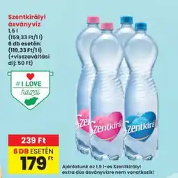 Interspar SZENTKIRÁLYI Ásványvíz ajánlat