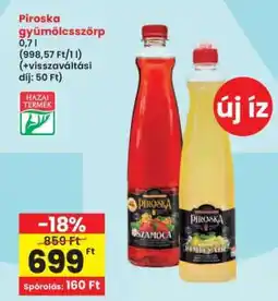 Interspar Piroska Gyümölcsszörp ajánlat