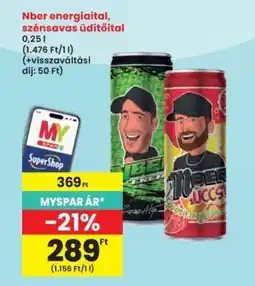 Interspar Nber energiaital, szénsavas üdítőital ajánlat