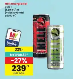 Interspar HELL Energiaital ajánlat